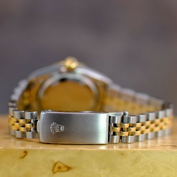 LADY ROLEX DATEJUST GREY ROMAN DIAL FLUTED 26MM WATCH W/ ORIGINAL BOX & PAPERS - Picture 8 of 14